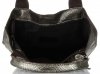 Kožené kabelka shopper bag Vittoria Gotti stříbrná V6141